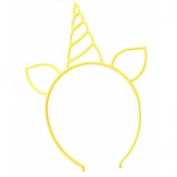 Haardecoratie tiara eenhoorn gekleurd 3