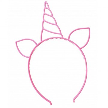 Haardecoratie tiara eenhoorn gekleurd