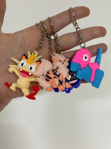Pokémon sleutelhanger 3D